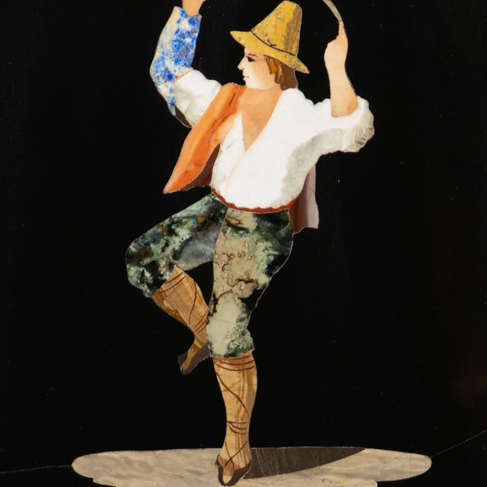 Museum quality Pietra Dura inlay of a Florentine old man — Pitti